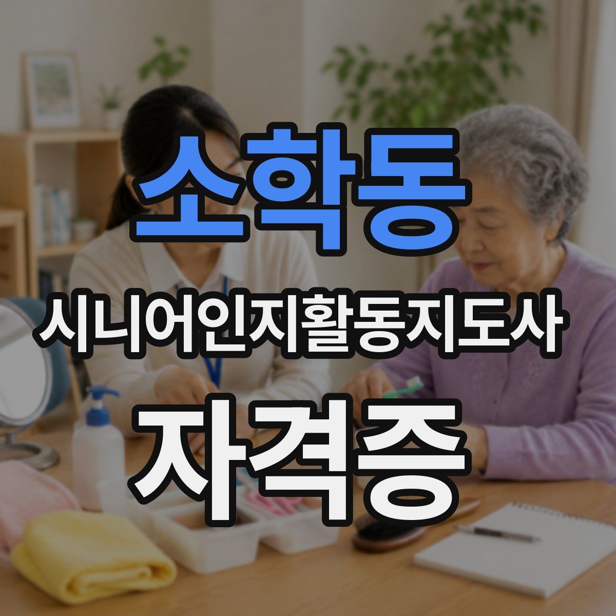 소학동 시니어인지활동지도사 자격증