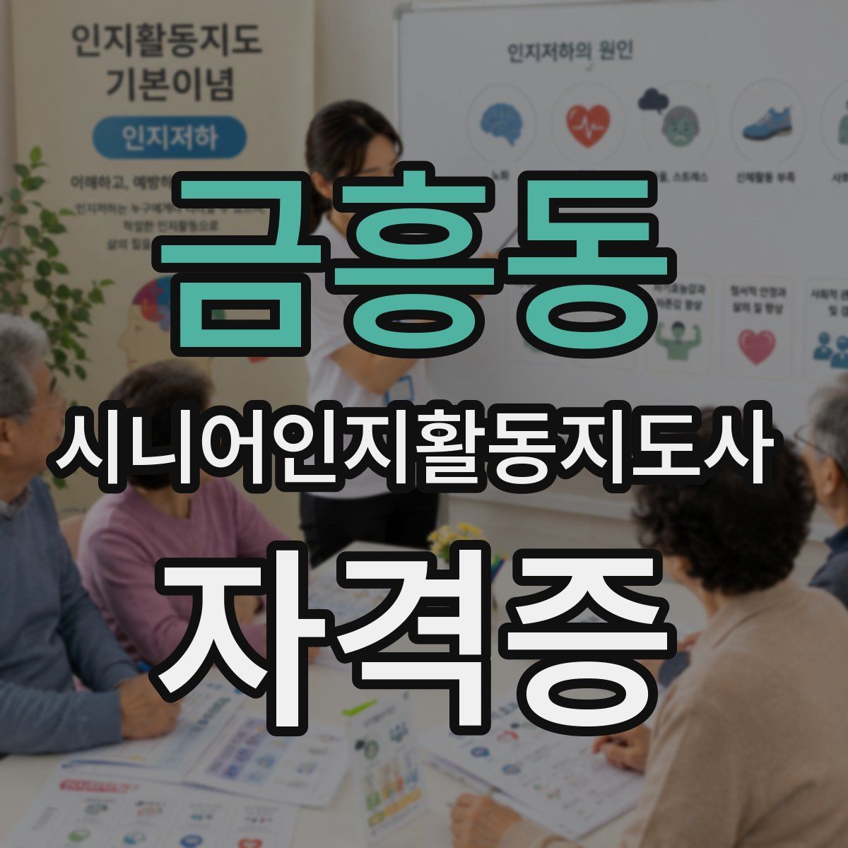 금흥동 시니어인지활동지도사 자격증