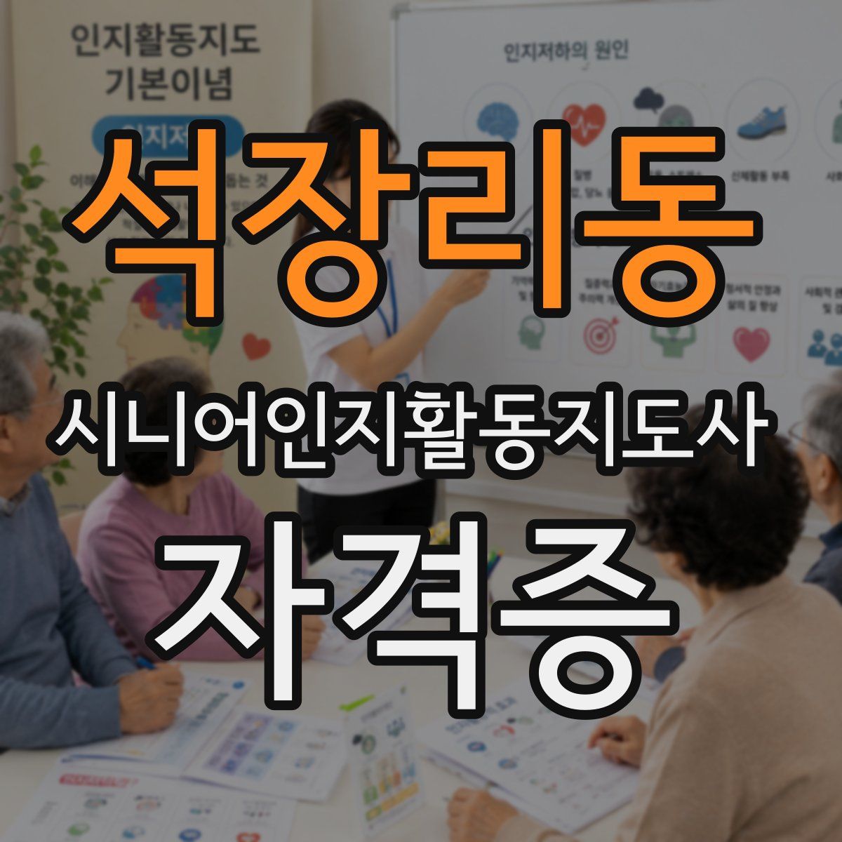 석장리동 시니어인지활동지도사 자격증