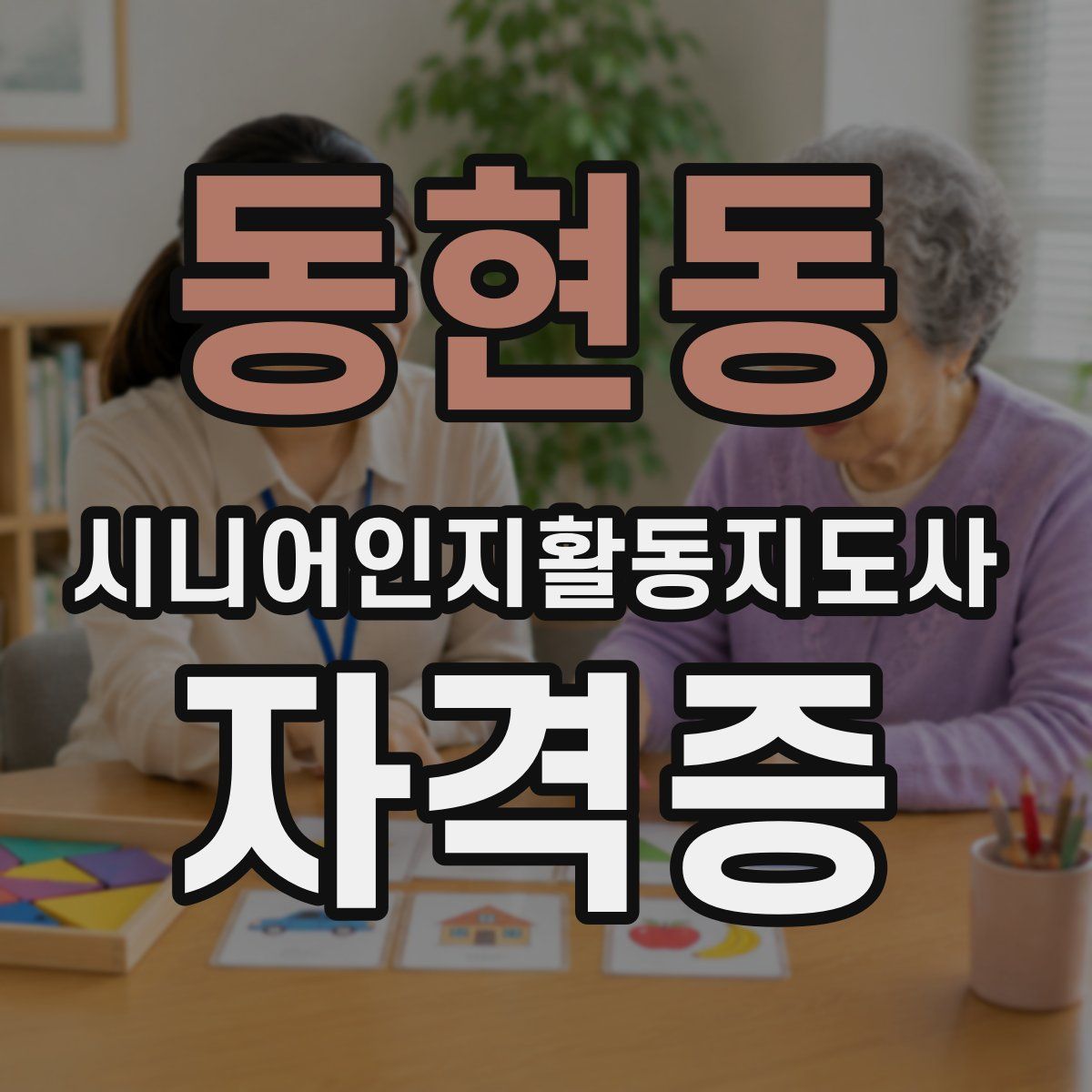 동현동 시니어인지활동지도사 자격증