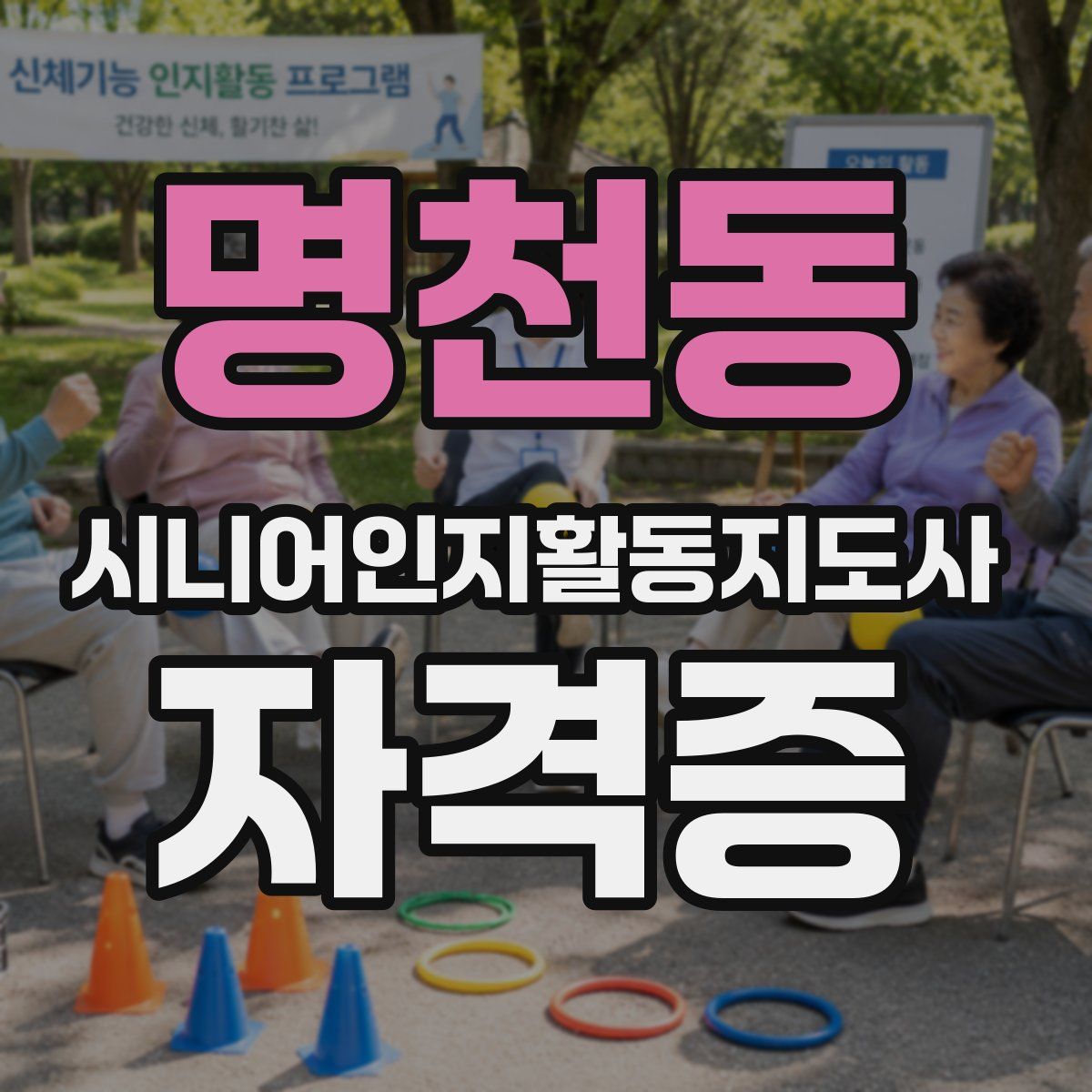 명천동 시니어인지활동지도사 자격증