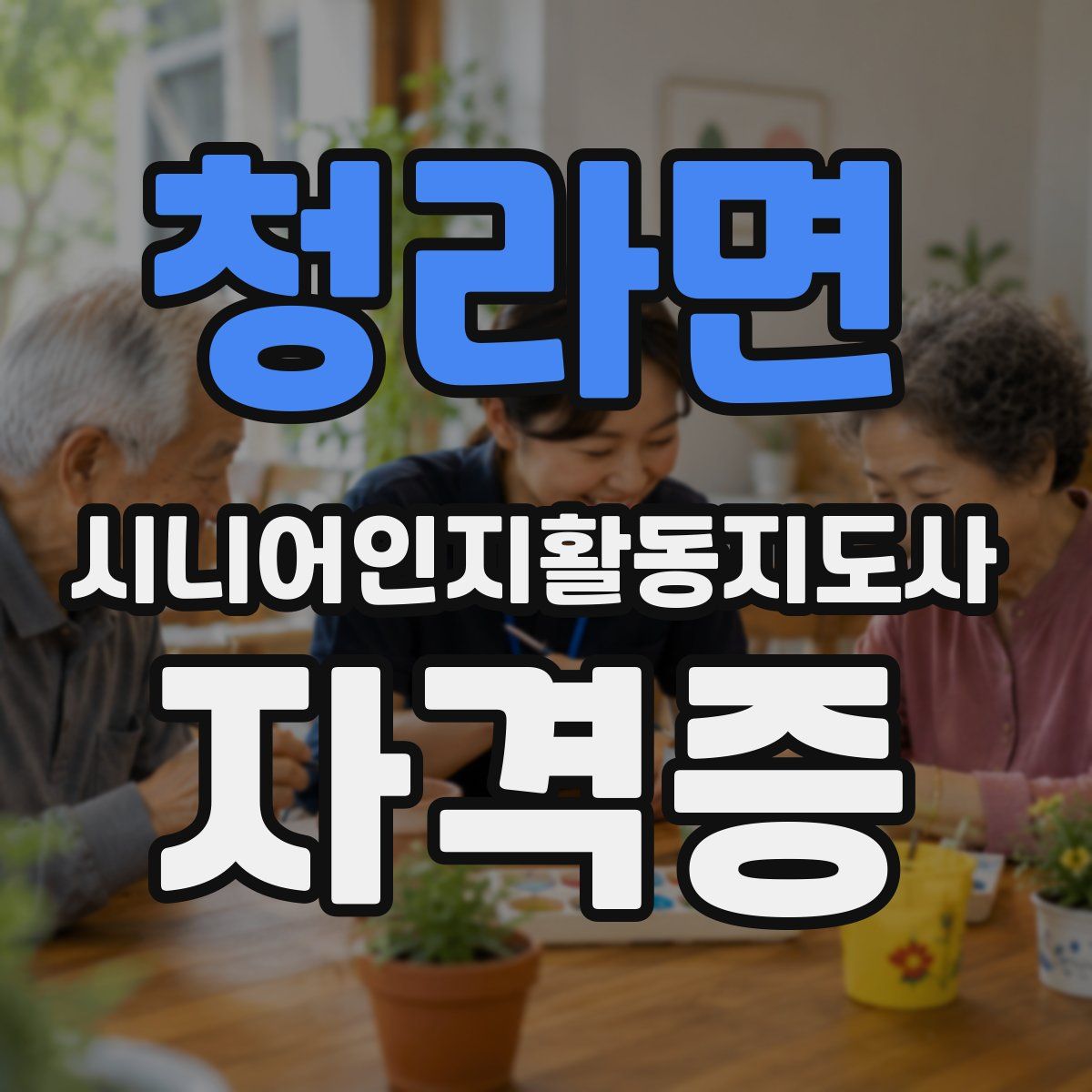 청라면 시니어인지활동지도사 자격증