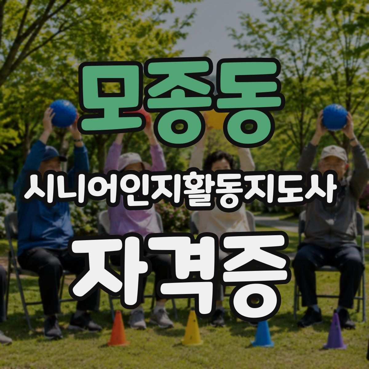 모종동 시니어인지활동지도사 자격증