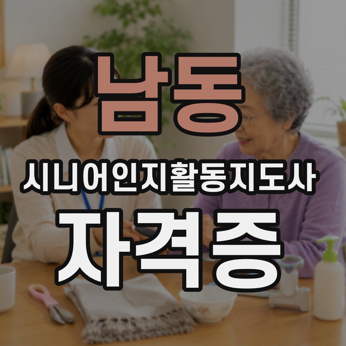 남동 시니어인지활동지도사 자격증