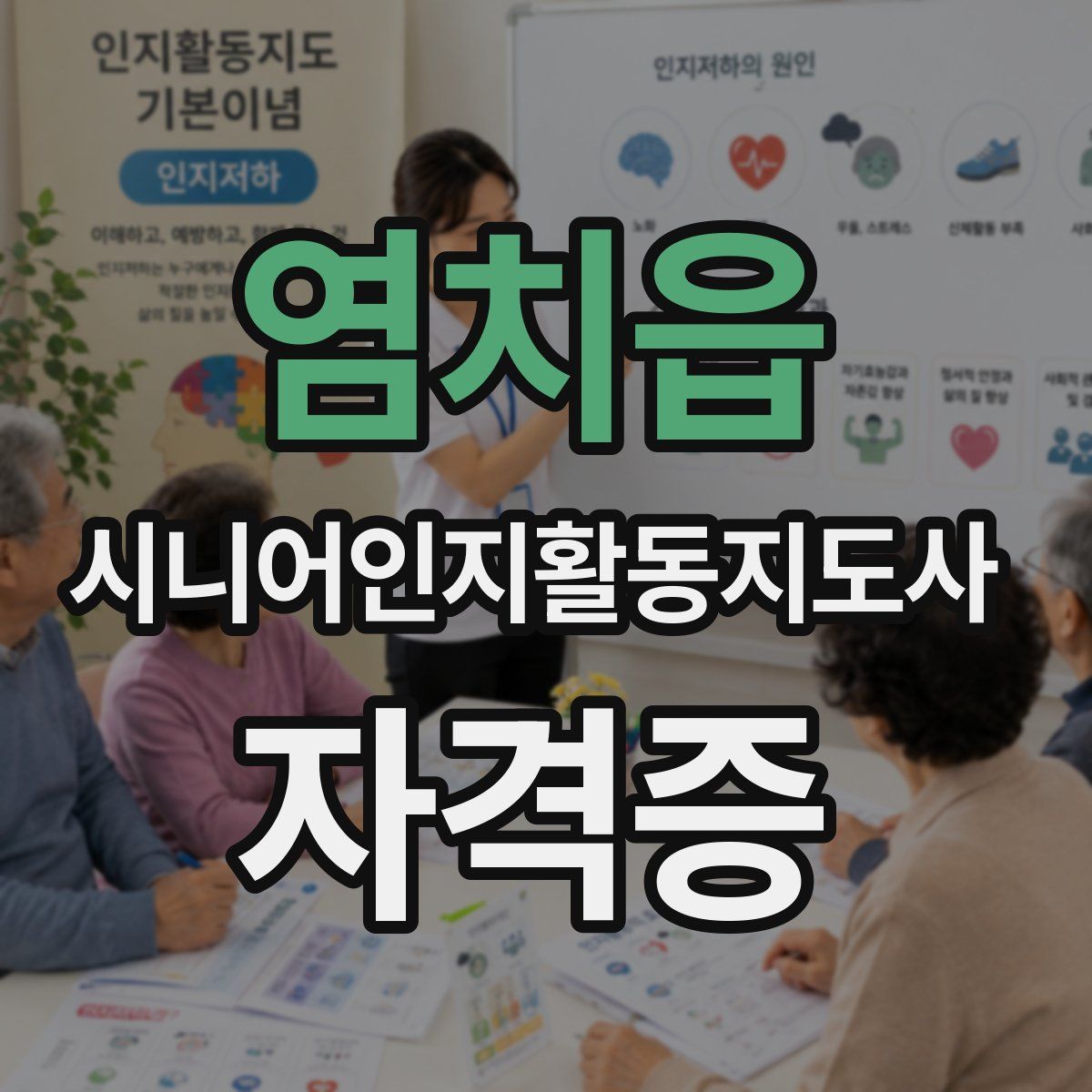 염치읍 시니어인지활동지도사 자격증