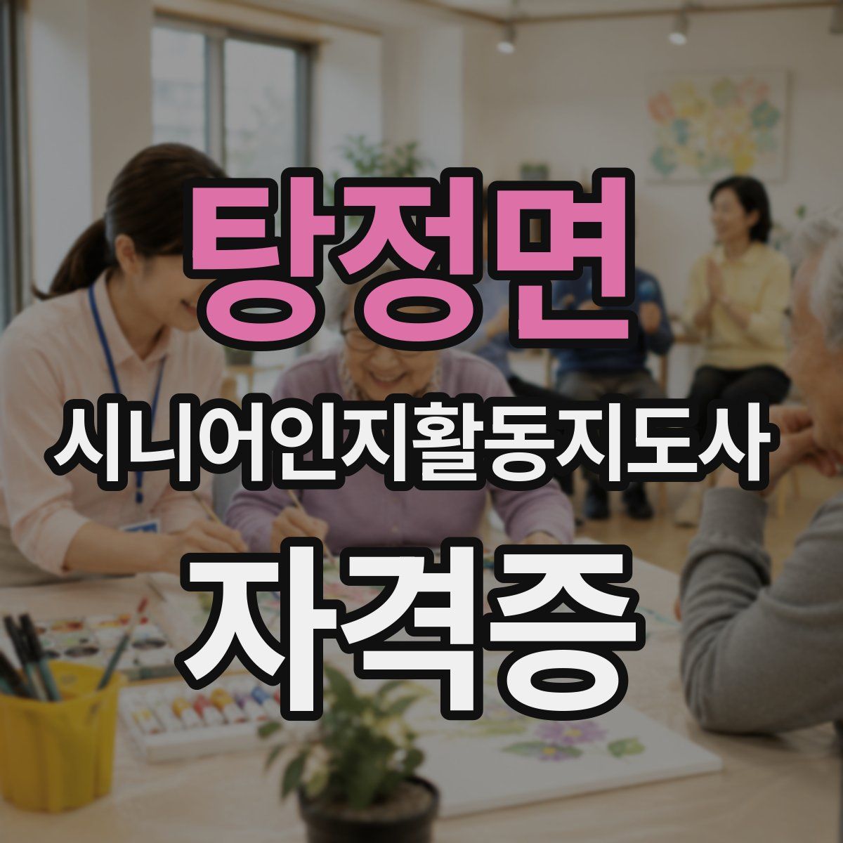 탕정면 시니어인지활동지도사 자격증