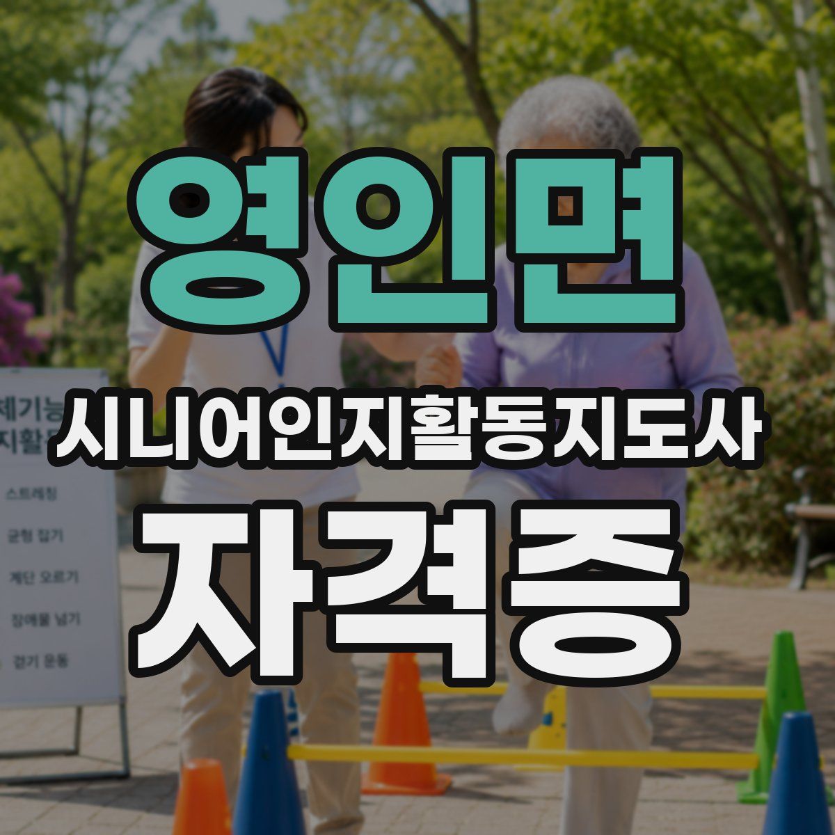 영인면 시니어인지활동지도사 자격증