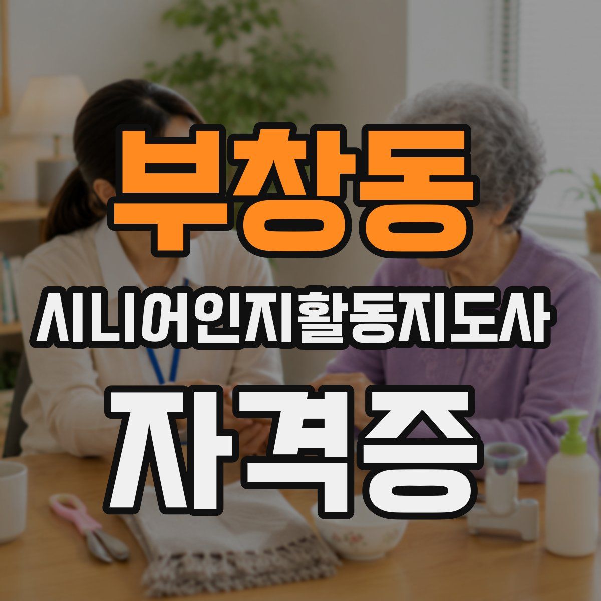 부창동 시니어인지활동지도사 자격증