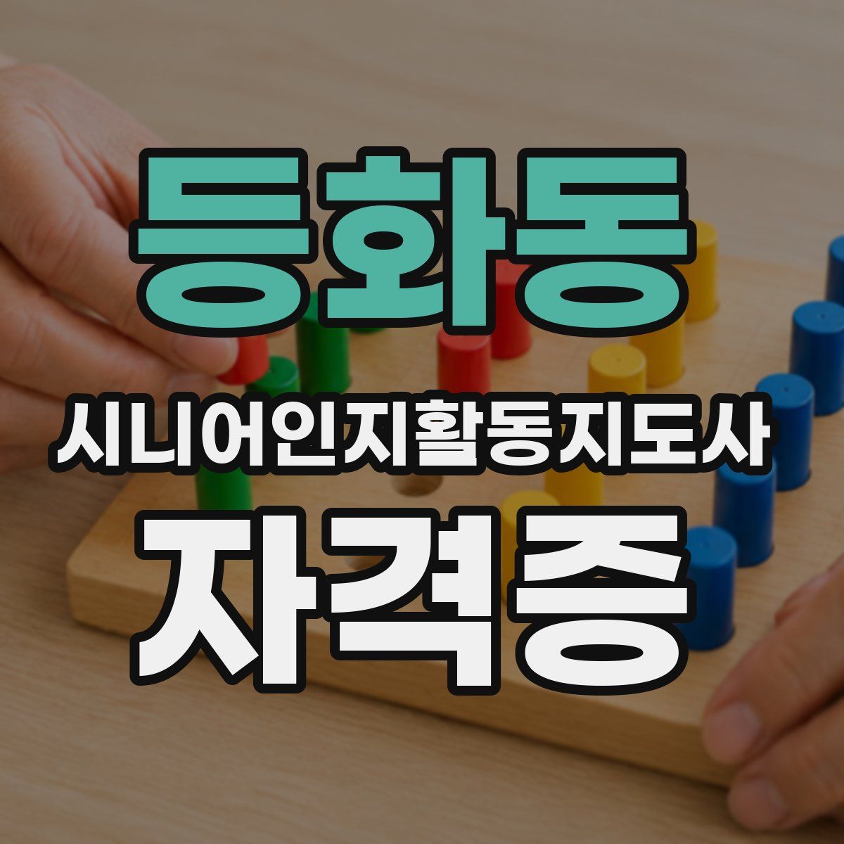 등화동 시니어인지활동지도사 자격증