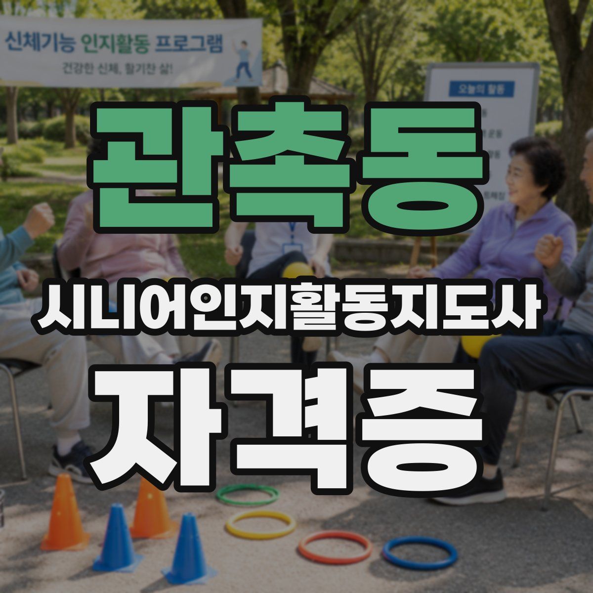 관촉동 시니어인지활동지도사 자격증