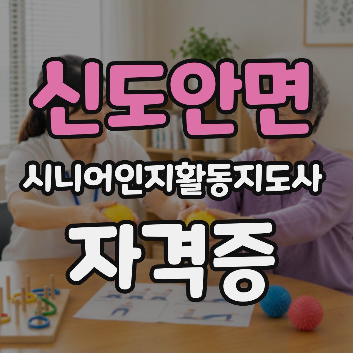 신도안면 시니어인지활동지도사 자격증