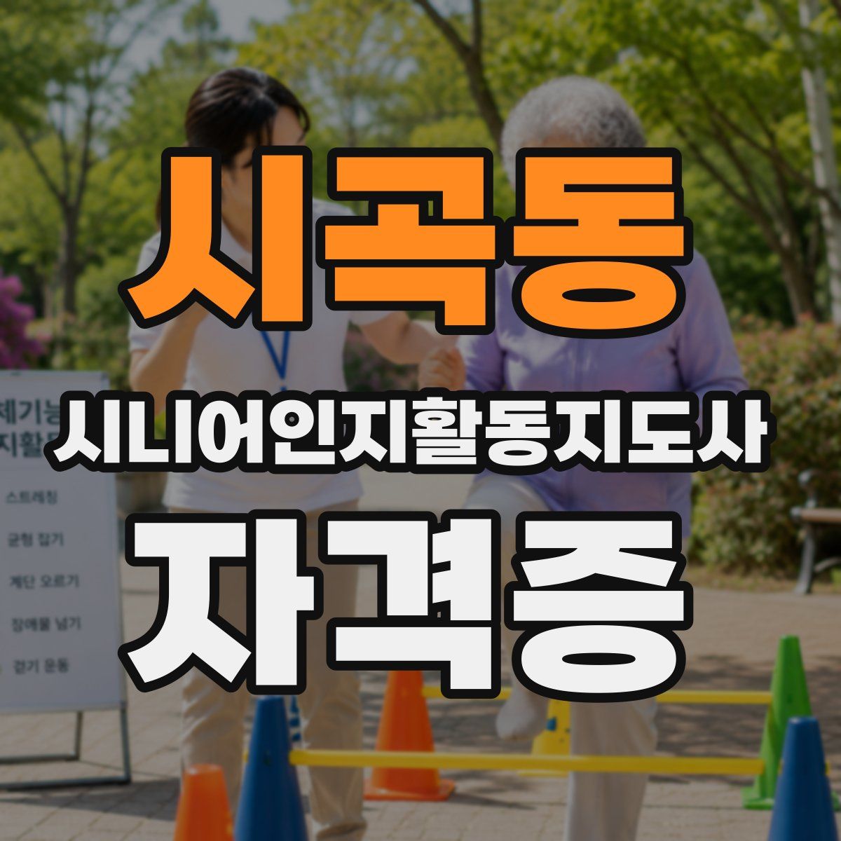 시곡동 시니어인지활동지도사 자격증