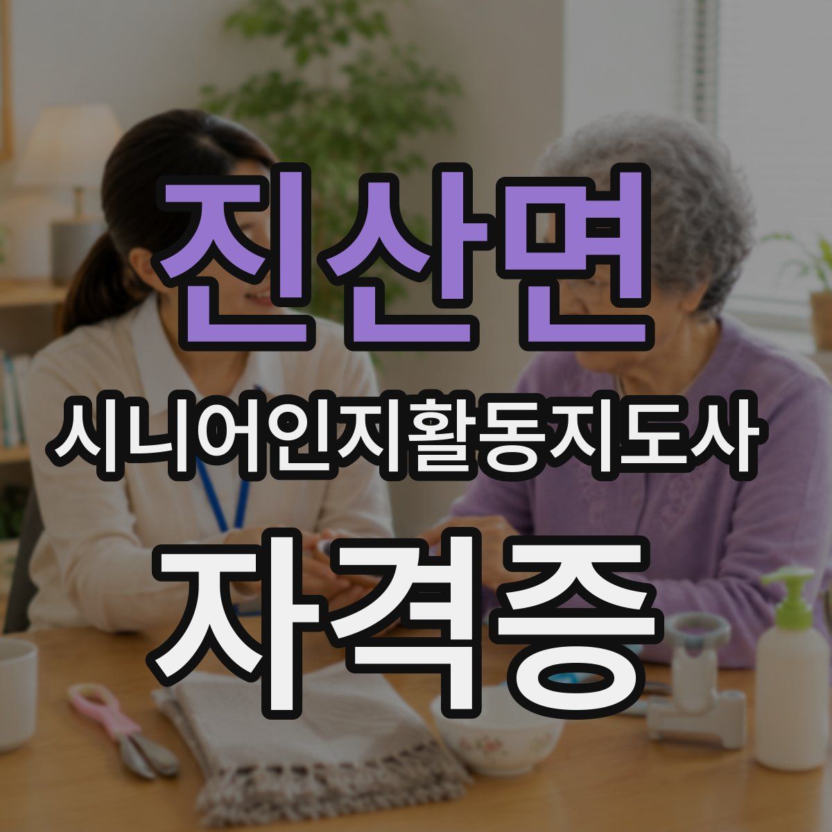 진산면 시니어인지활동지도사 자격증