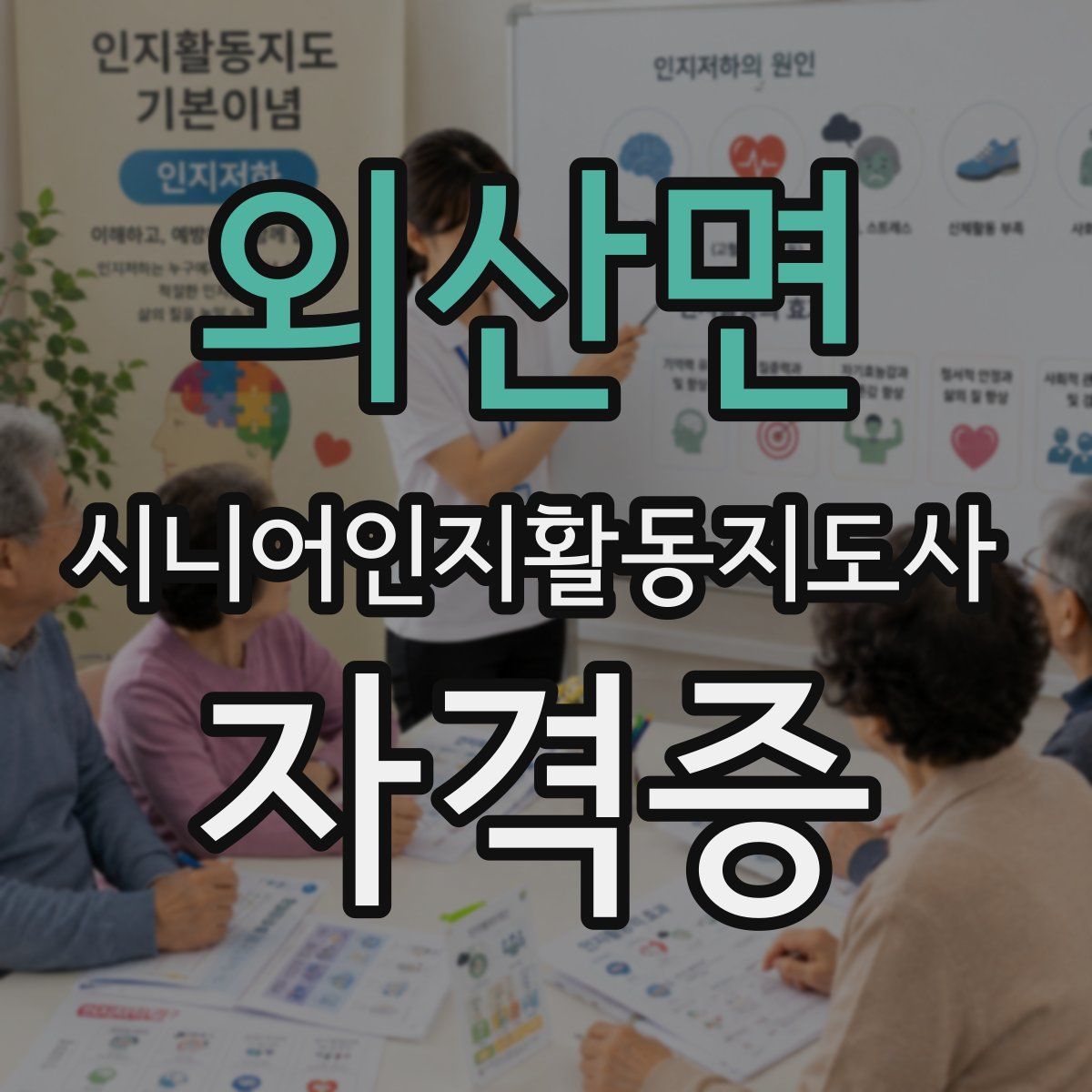 외산면 시니어인지활동지도사 자격증