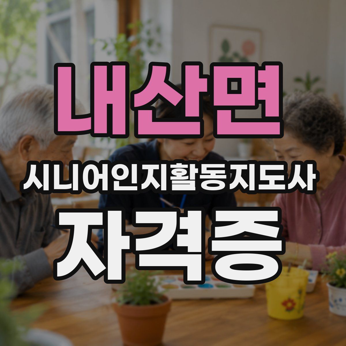내산면 시니어인지활동지도사 자격증