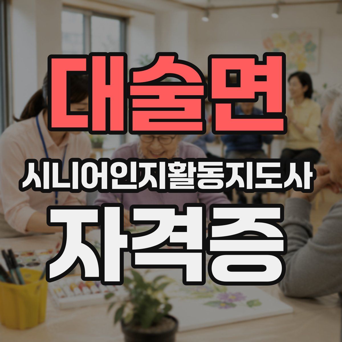 대술면 시니어인지활동지도사 자격증