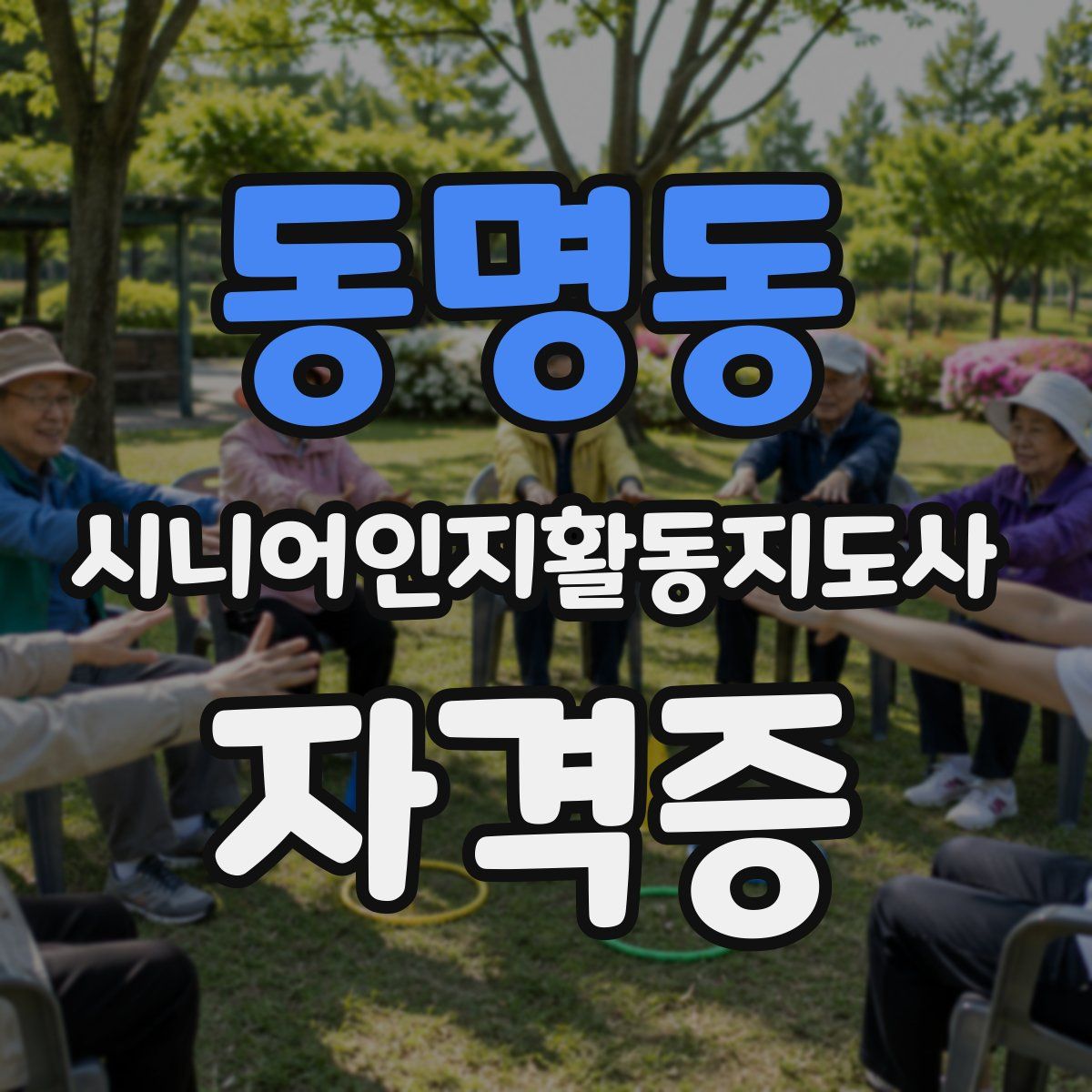 동명동 시니어인지활동지도사 자격증