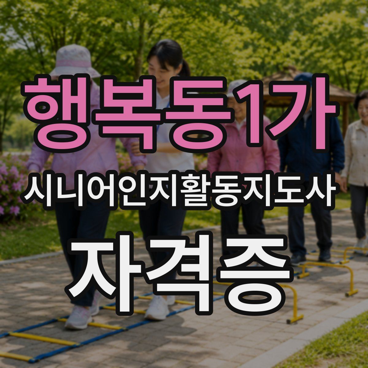 행복동1가 시니어인지활동지도사 자격증