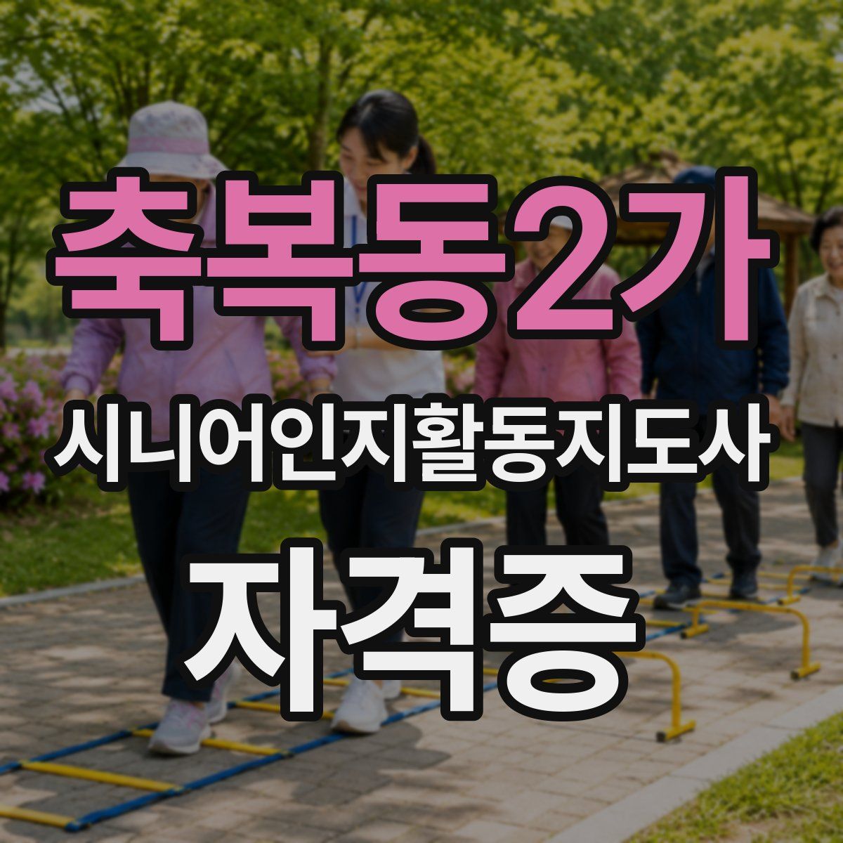 축복동2가 시니어인지활동지도사 자격증