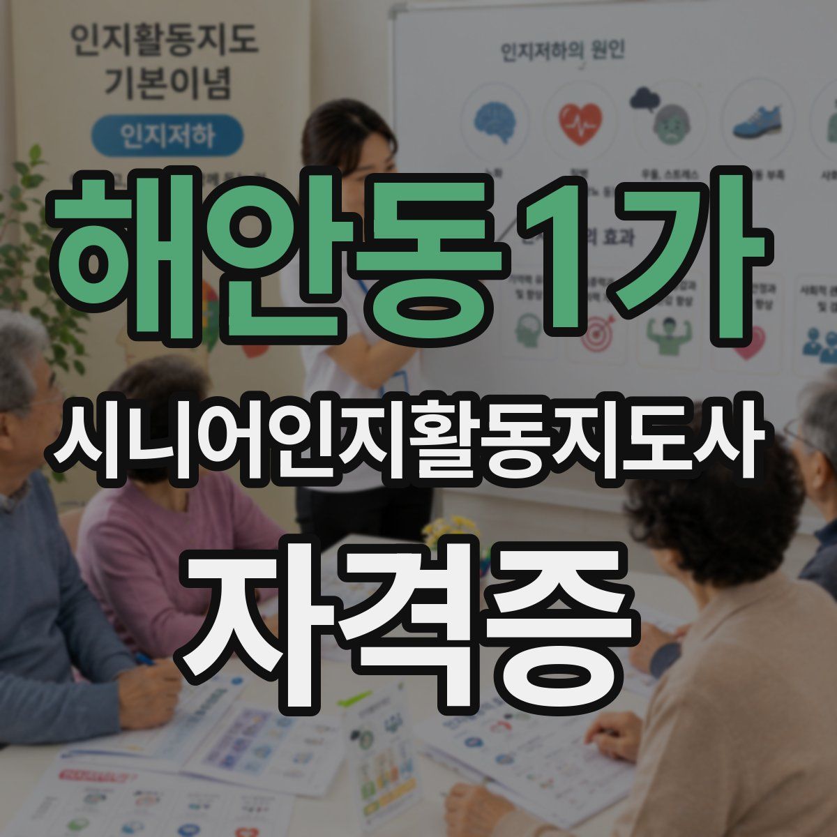해안동1가 시니어인지활동지도사 자격증