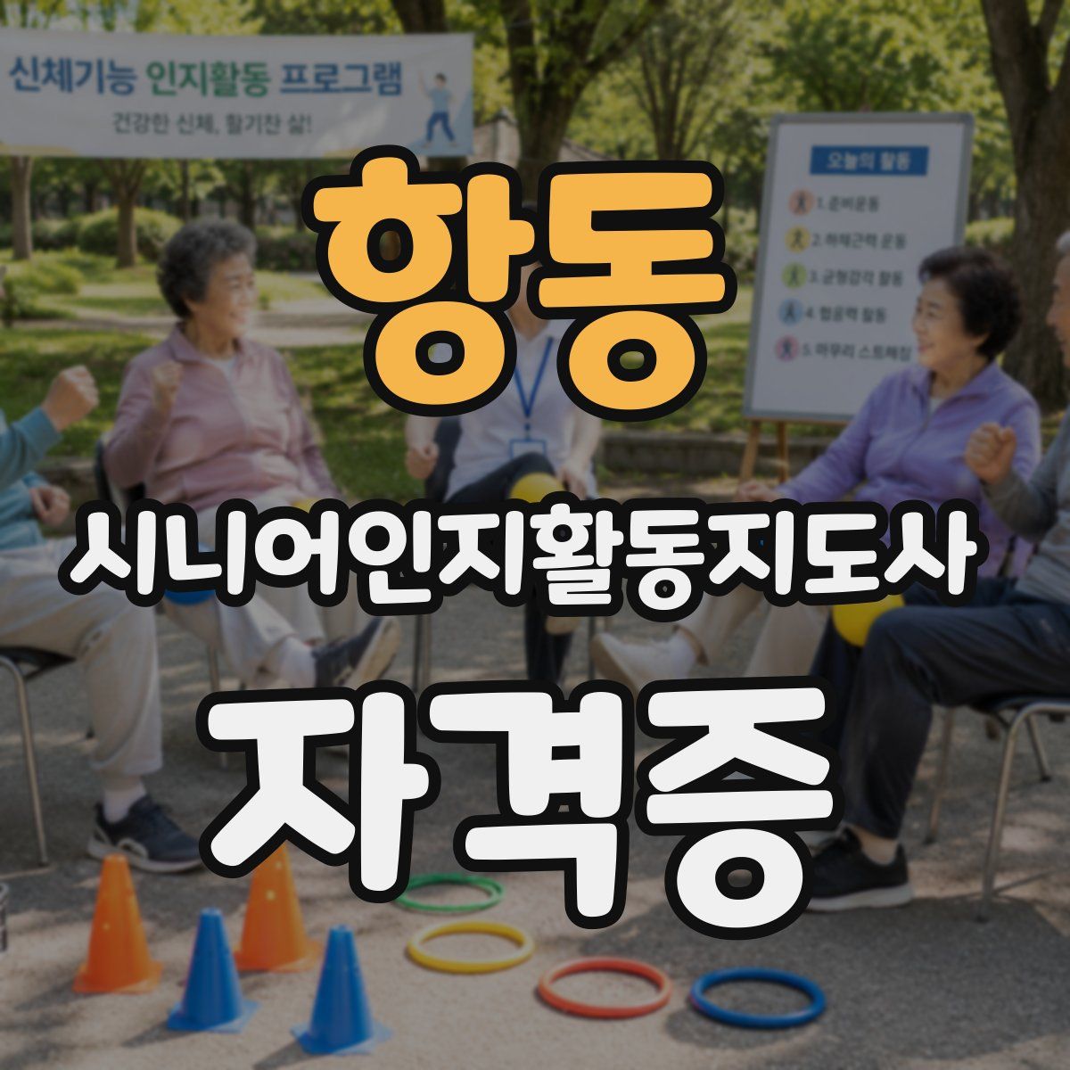 항동 시니어인지활동지도사 자격증