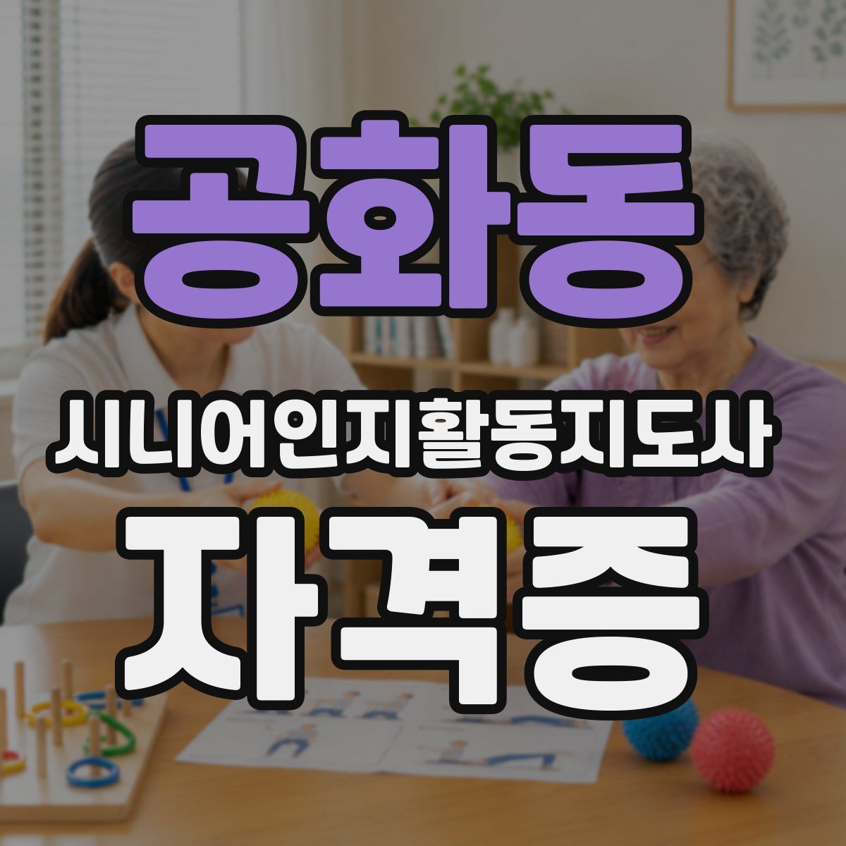 공화동 시니어인지활동지도사 자격증
