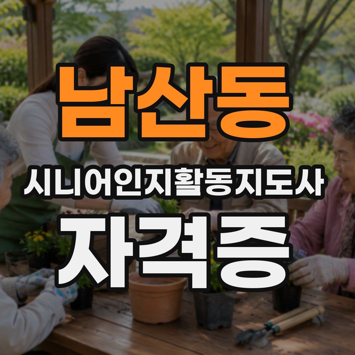남산동 시니어인지활동지도사 자격증
