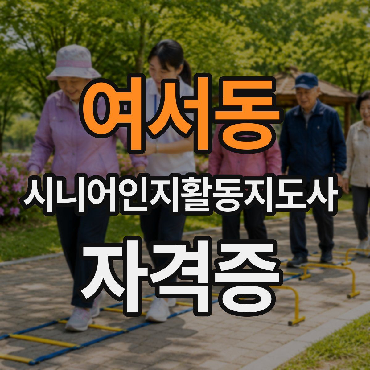 여서동 시니어인지활동지도사 자격증