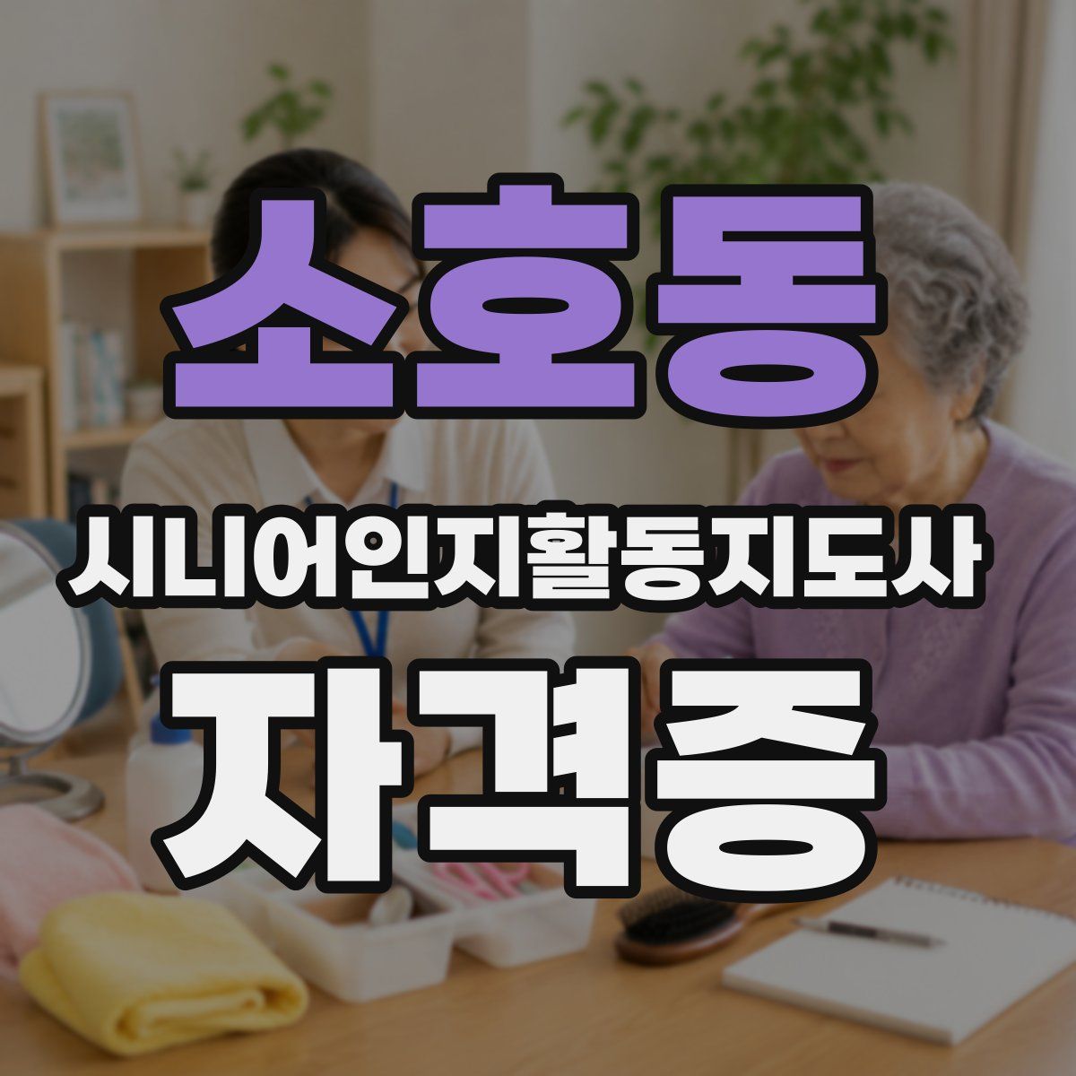 소호동 시니어인지활동지도사 자격증