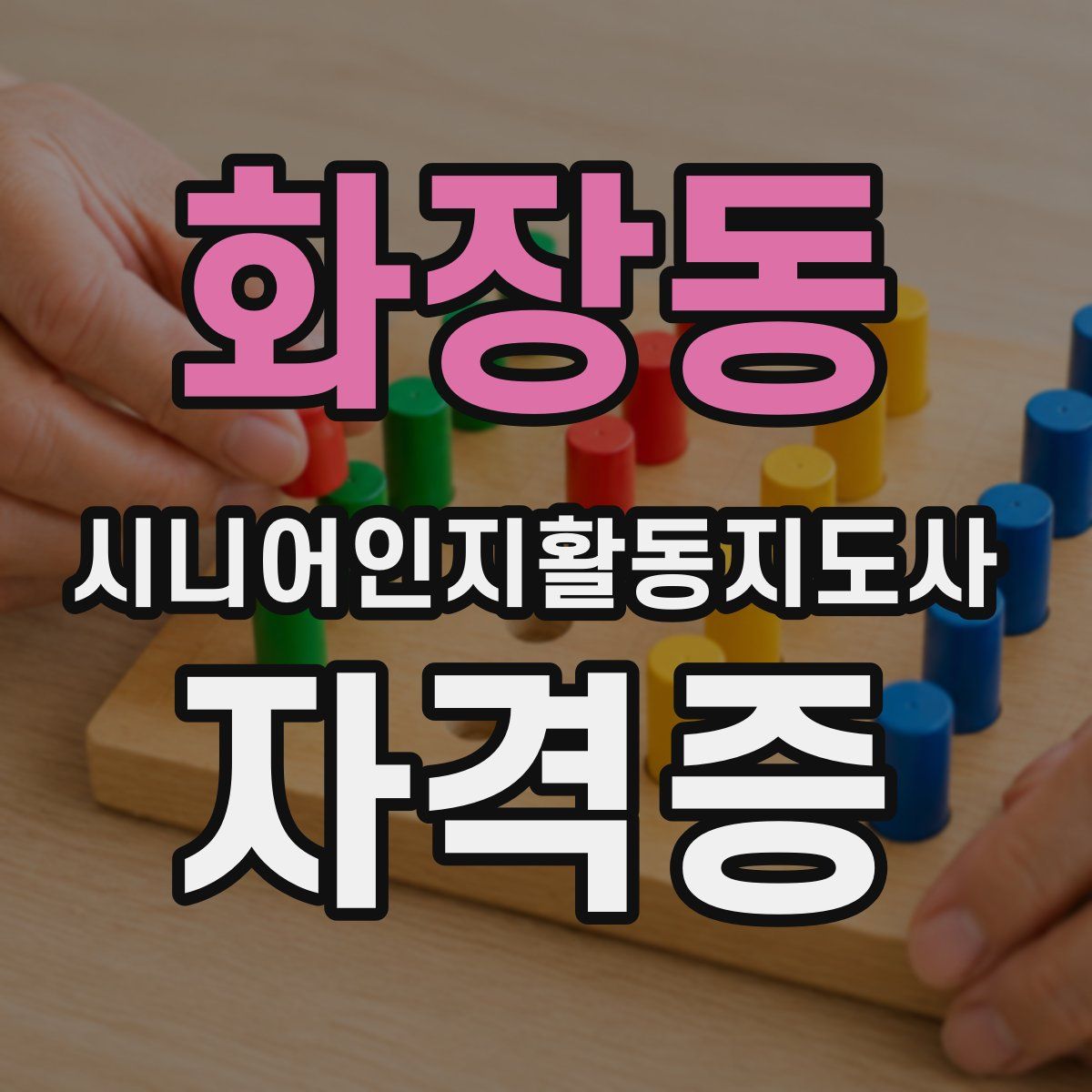 화장동 시니어인지활동지도사 자격증
