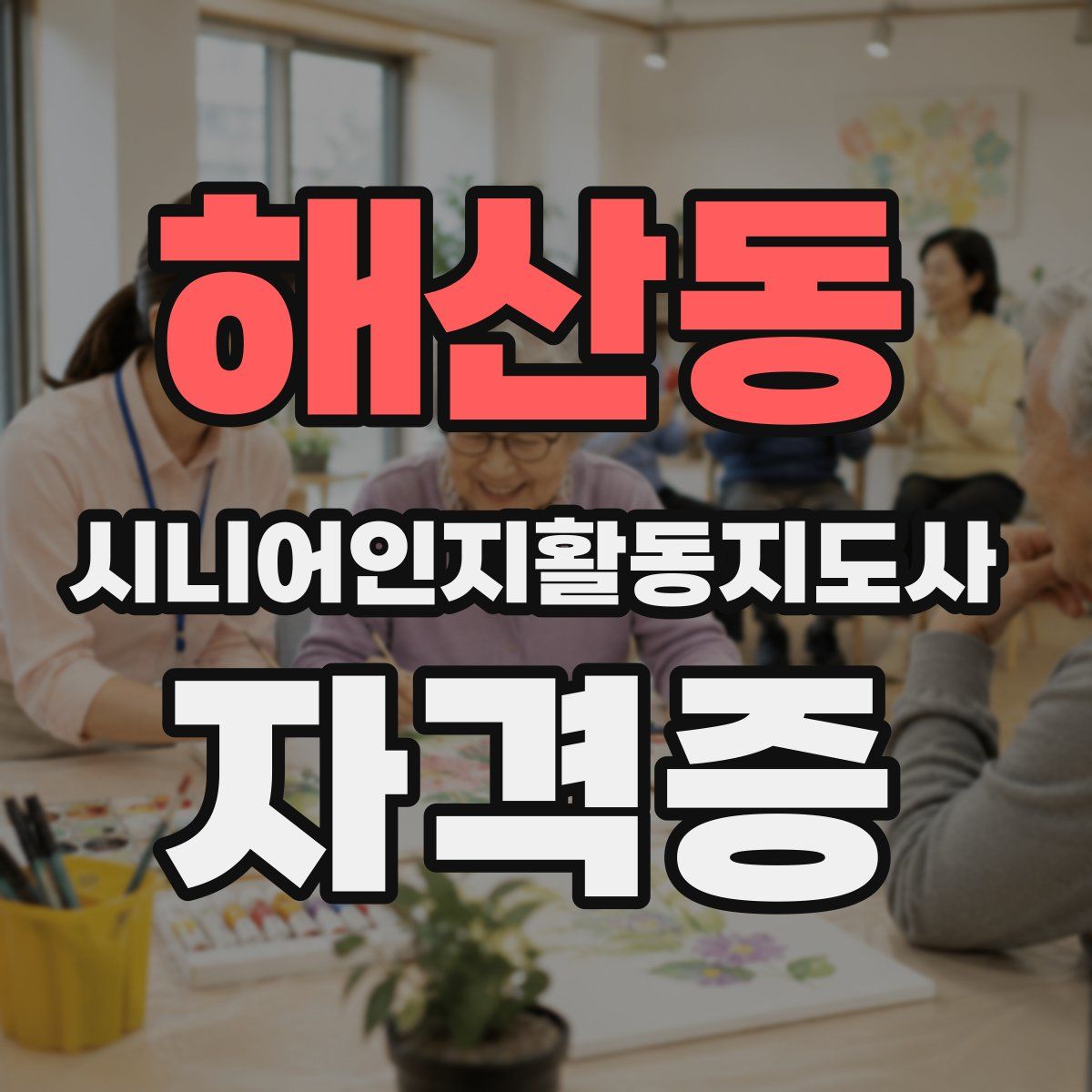 해산동 시니어인지활동지도사 자격증