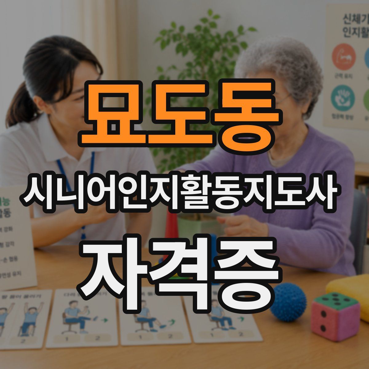 묘도동 시니어인지활동지도사 자격증