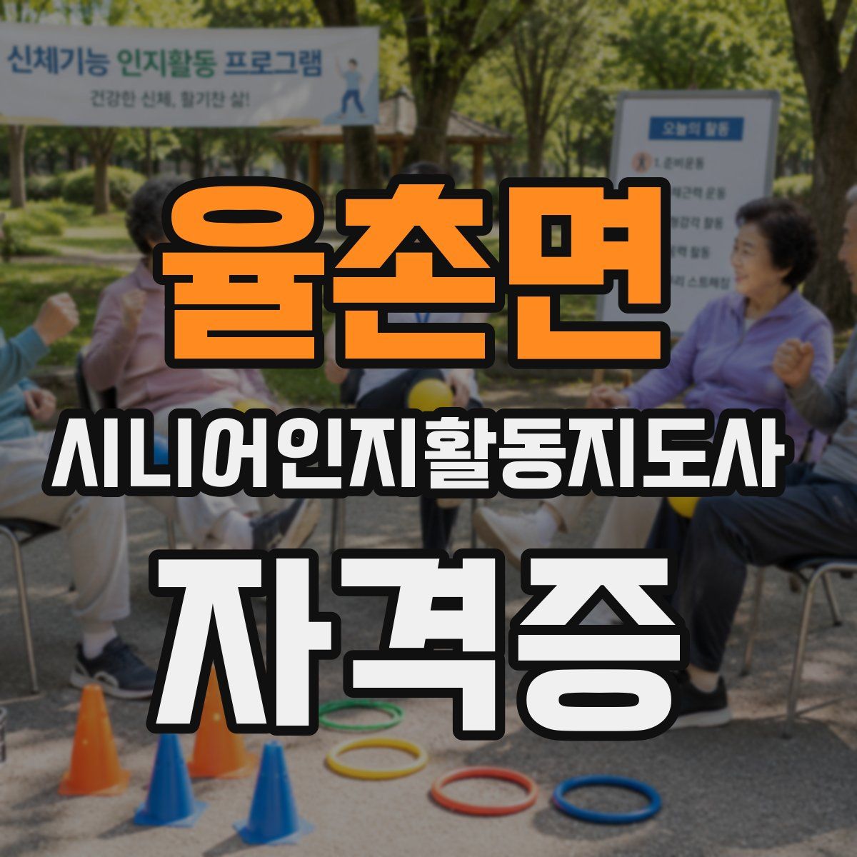 율촌면 시니어인지활동지도사 자격증