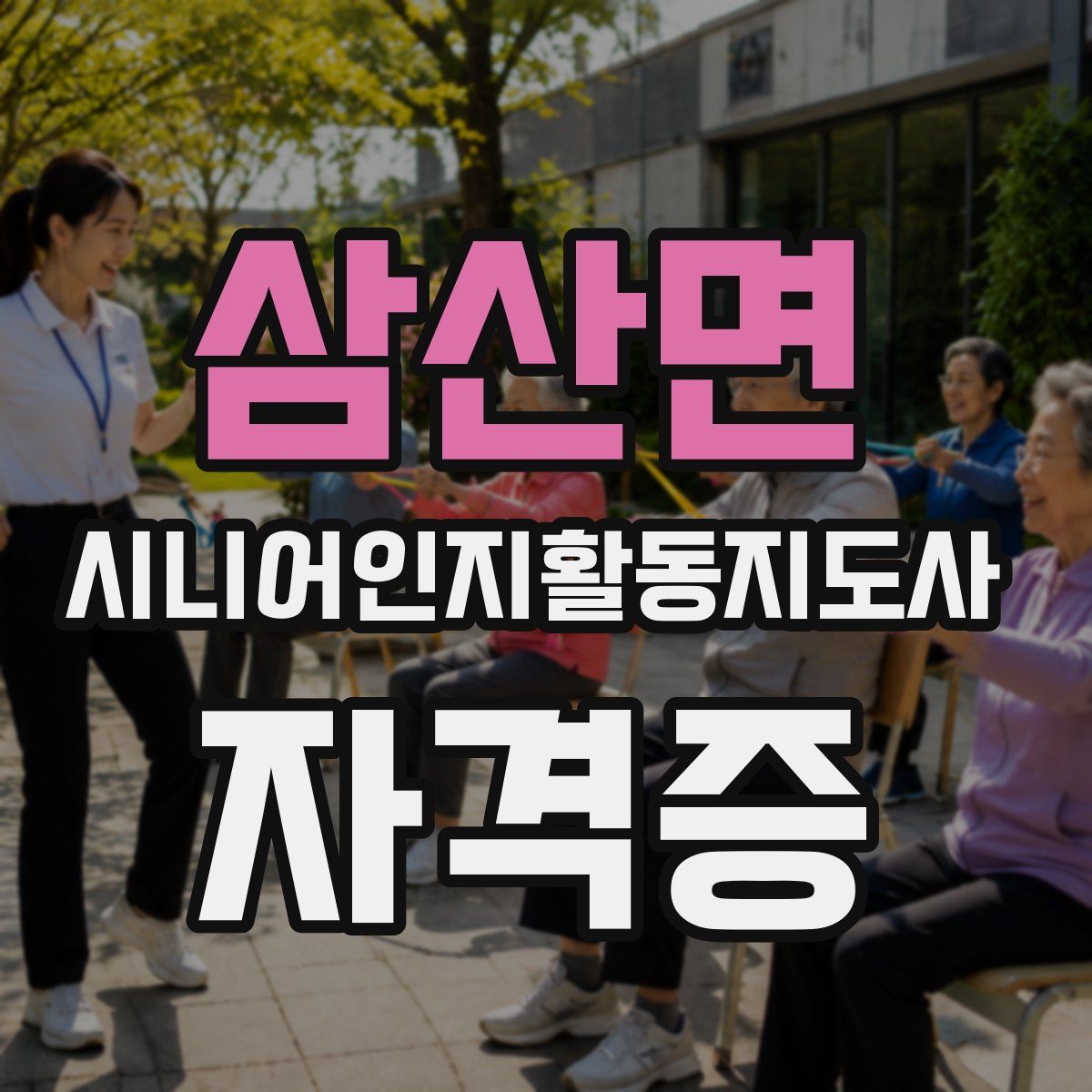 삼산면 시니어인지활동지도사 자격증