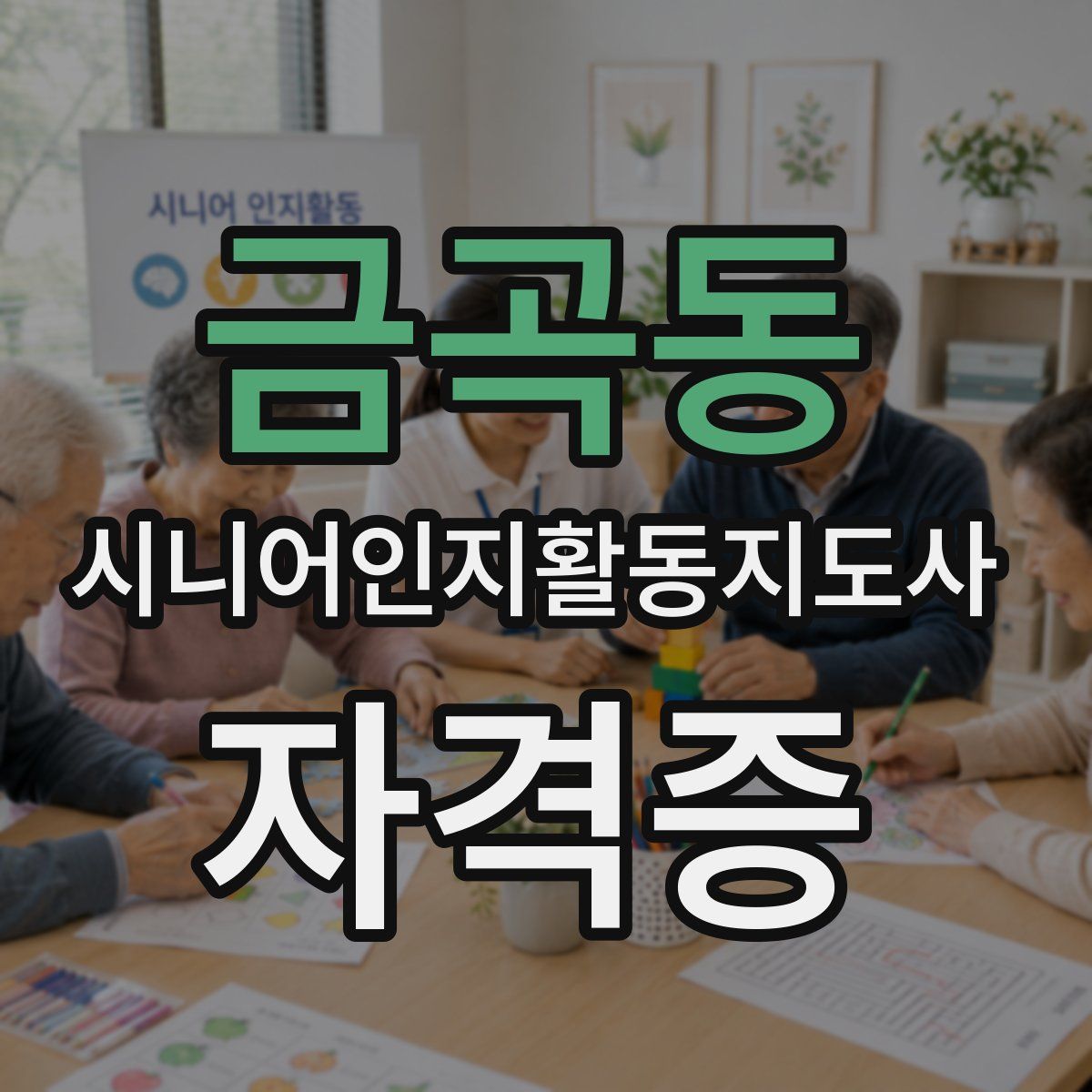 금곡동 시니어인지활동지도사 자격증