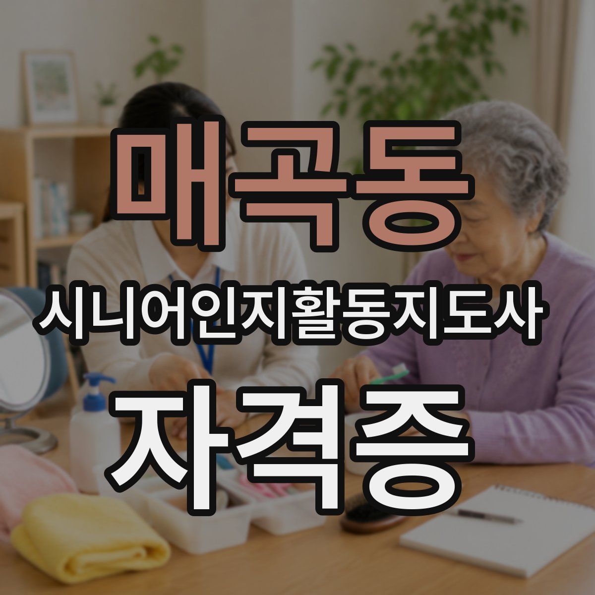 매곡동 시니어인지활동지도사 자격증