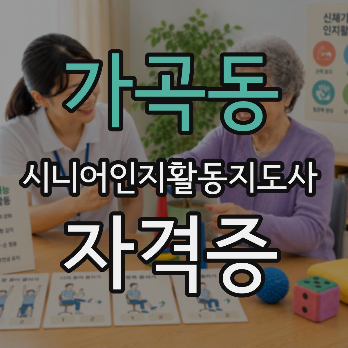 가곡동 시니어인지활동지도사 자격증