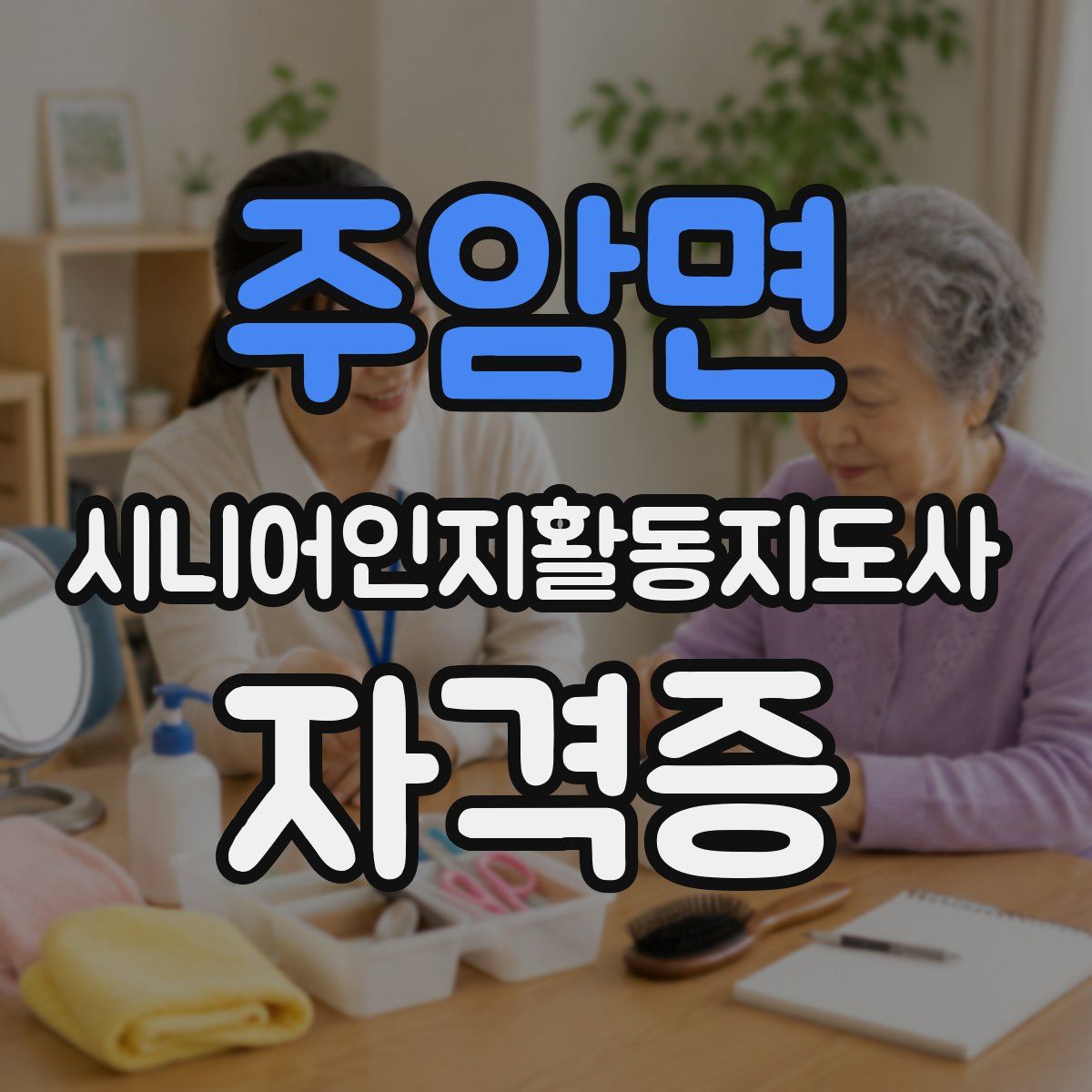 주암면 시니어인지활동지도사 자격증