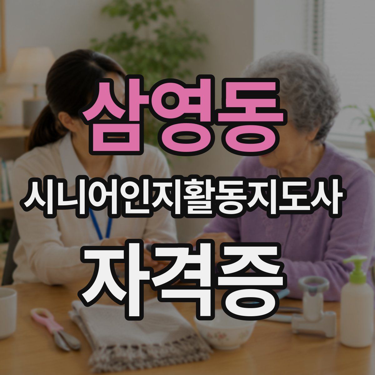 삼영동 시니어인지활동지도사 자격증