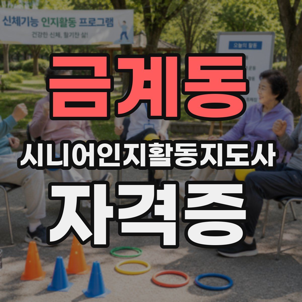 금계동 시니어인지활동지도사 자격증