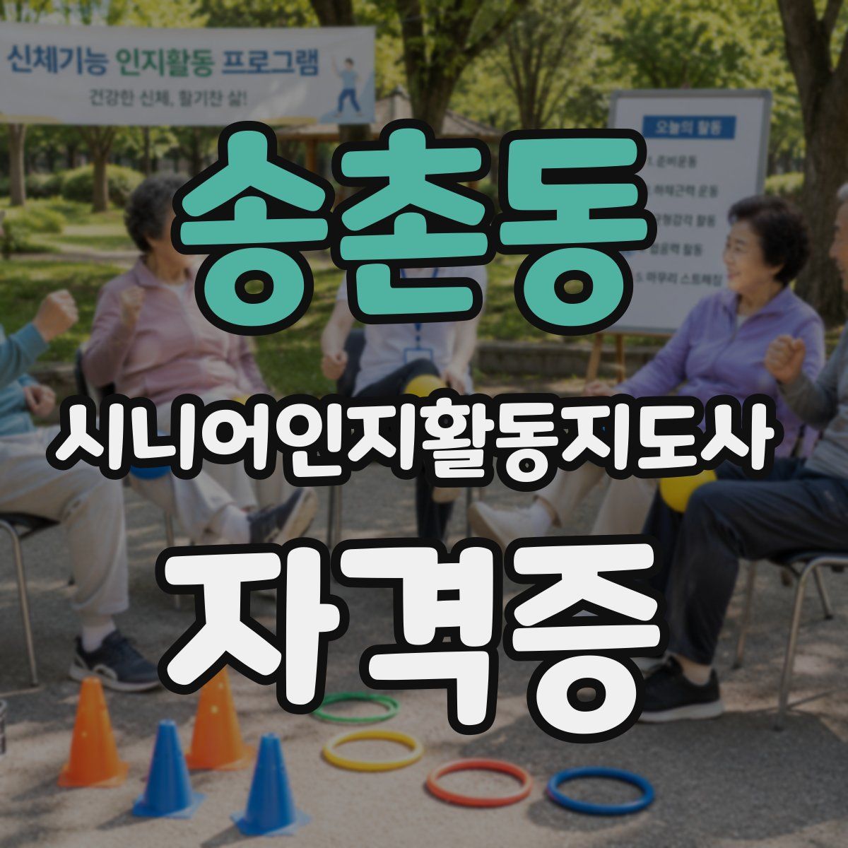송촌동 시니어인지활동지도사 자격증
