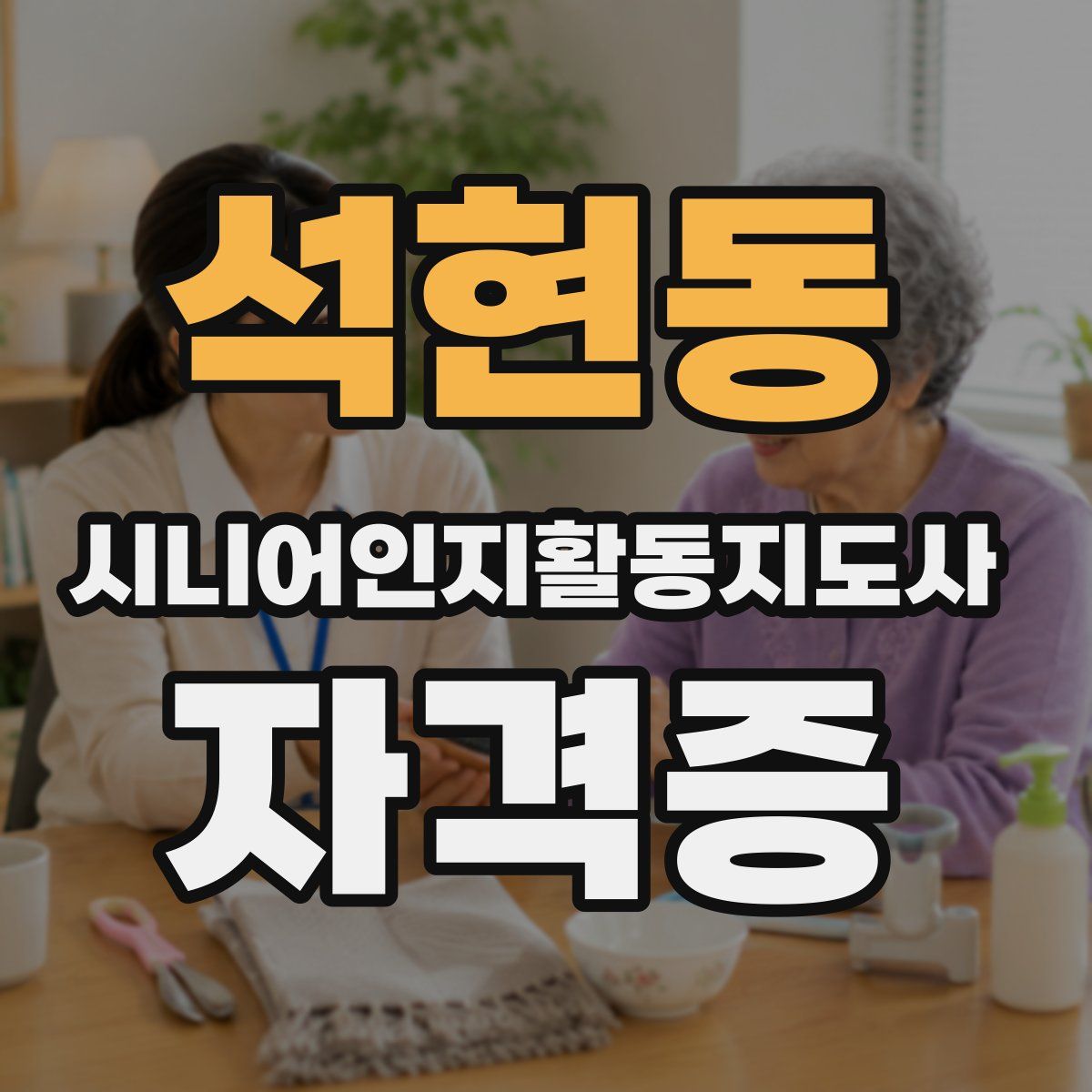 석현동 시니어인지활동지도사 자격증