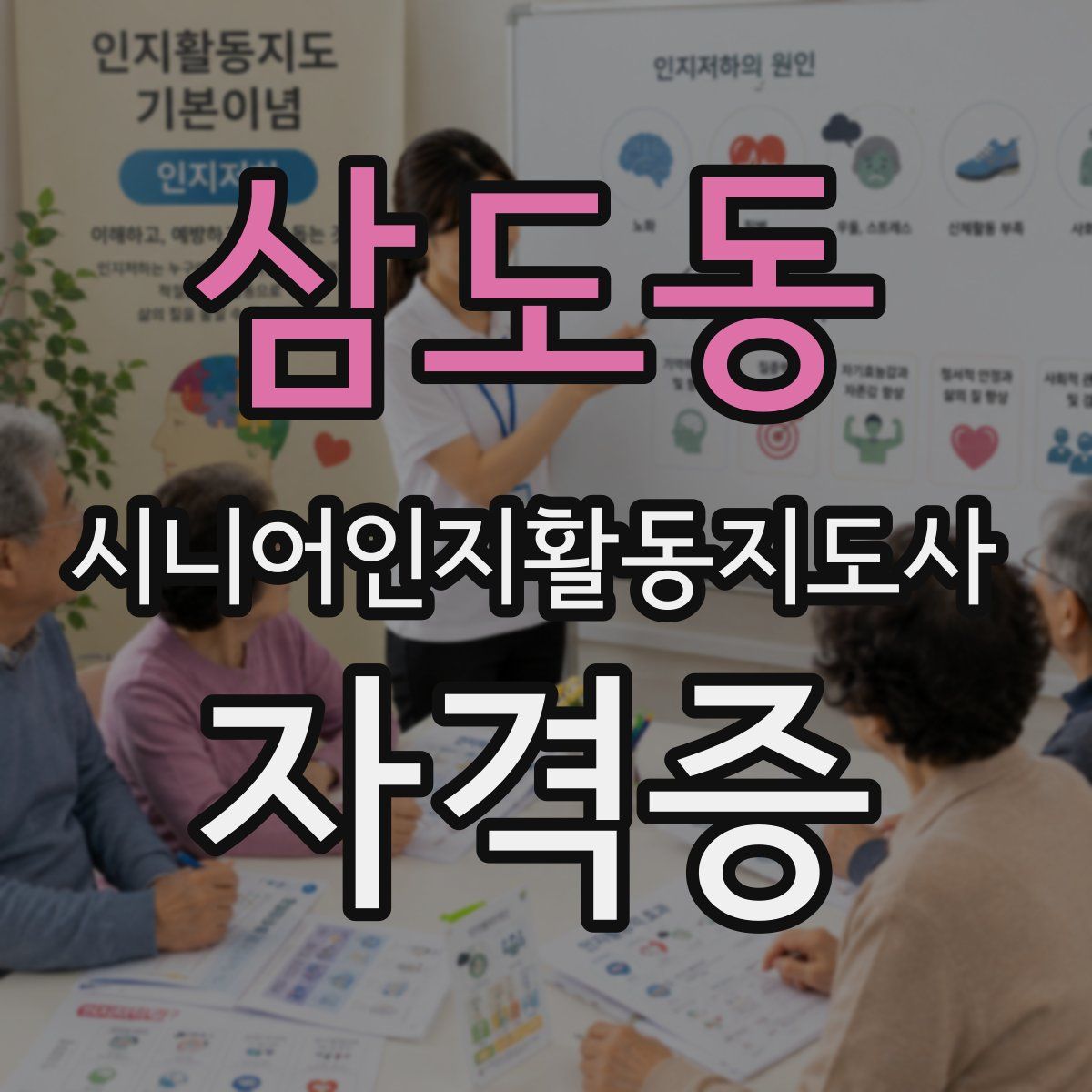 삼도동 시니어인지활동지도사 자격증