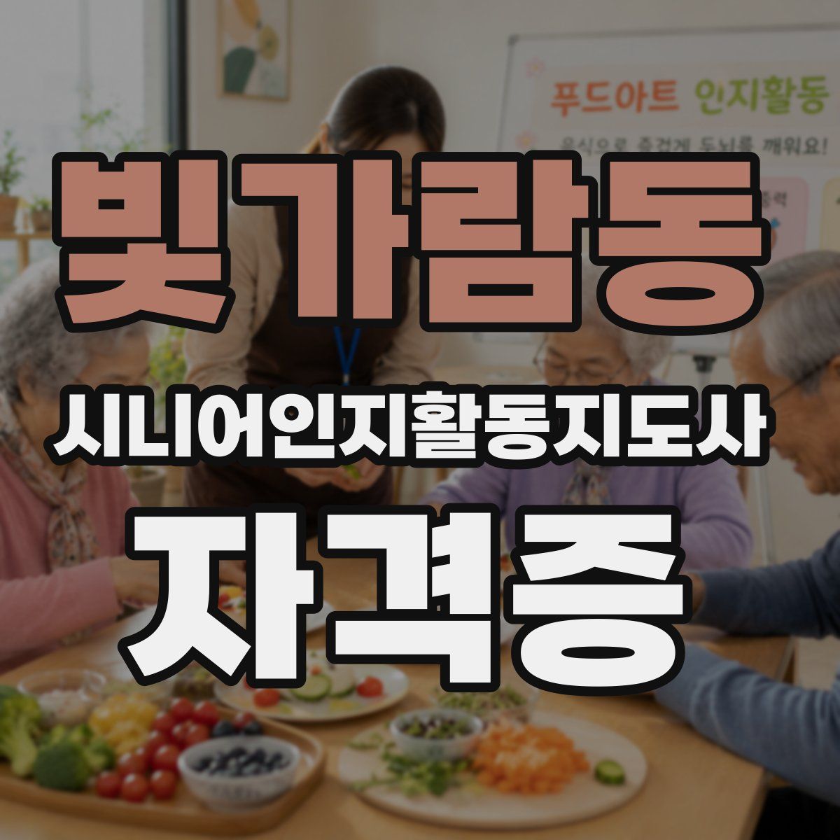 빛가람동 시니어인지활동지도사 자격증