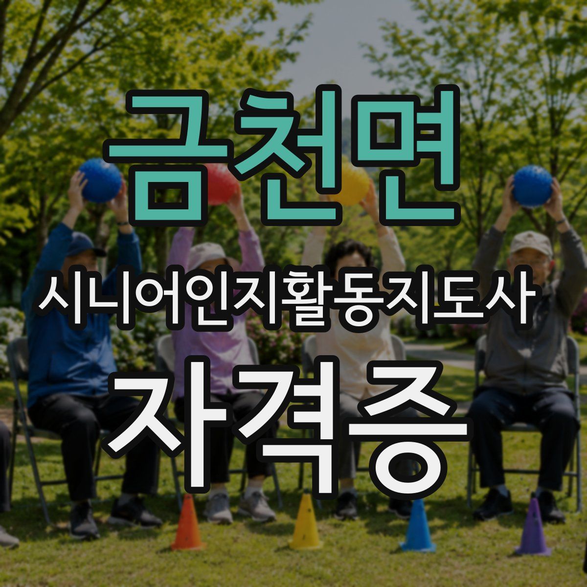 금천면 시니어인지활동지도사 자격증