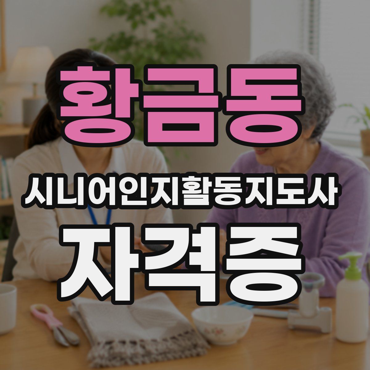 황금동 시니어인지활동지도사 자격증