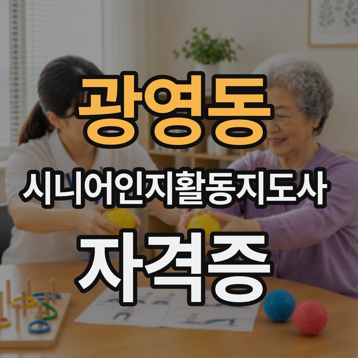 광영동 시니어인지활동지도사 자격증