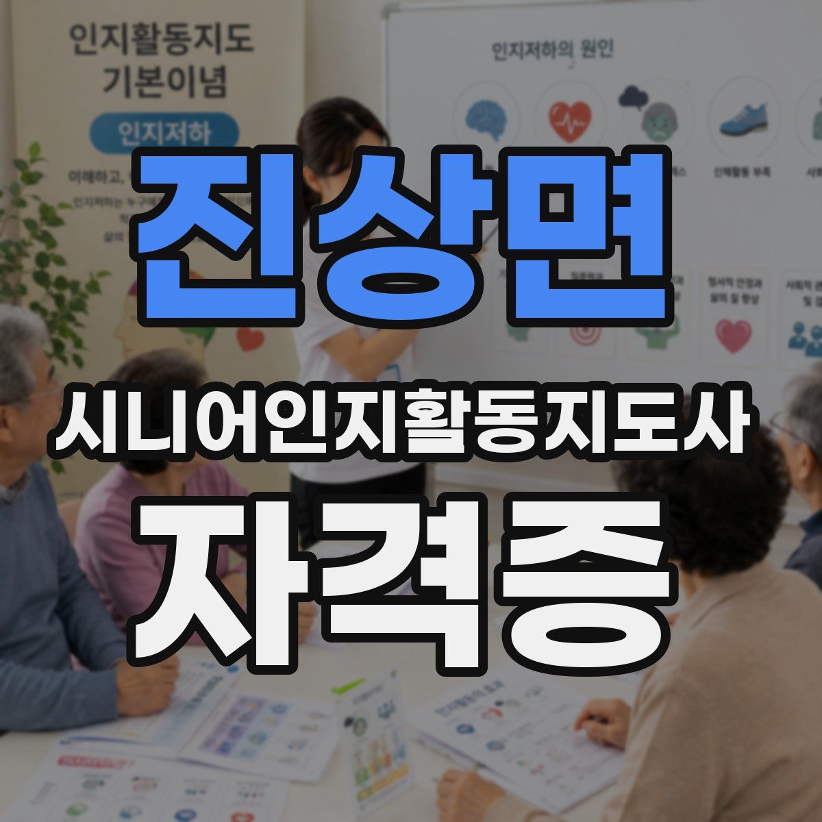진상면 시니어인지활동지도사 자격증