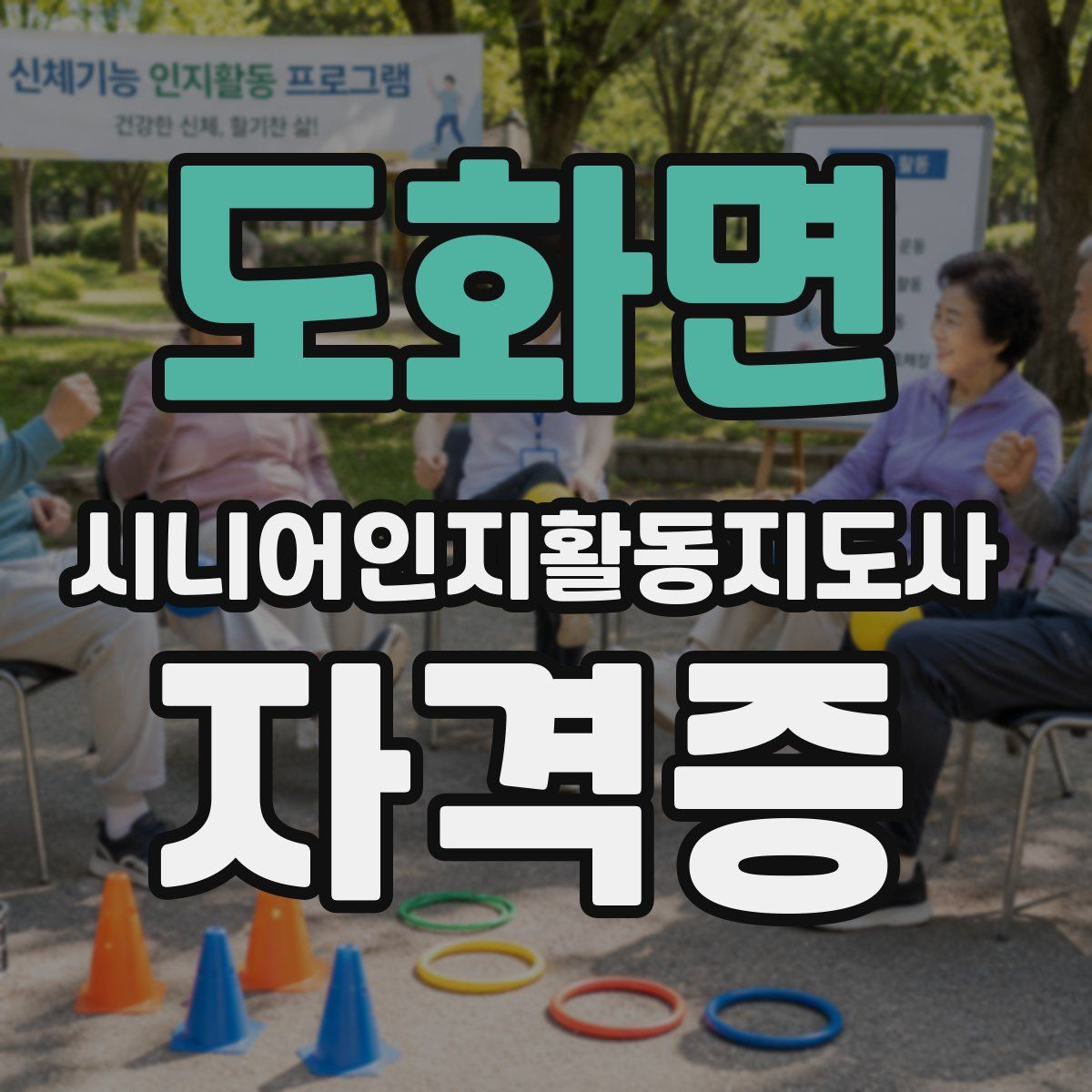 도화면 시니어인지활동지도사 자격증
