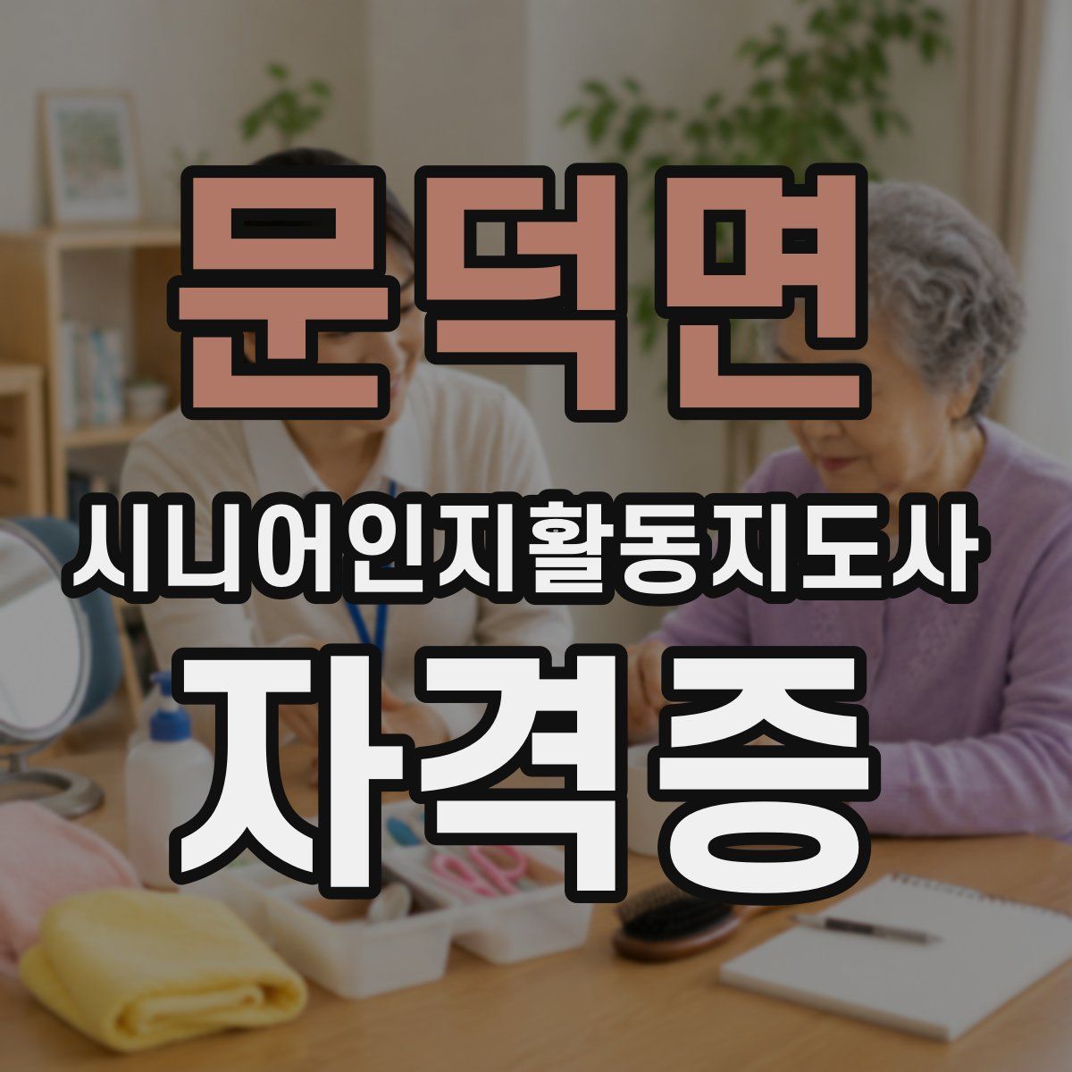 문덕면 시니어인지활동지도사 자격증